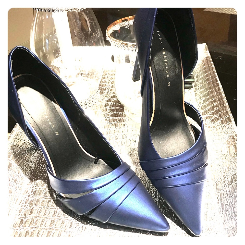 Zara Electric Blue Heels